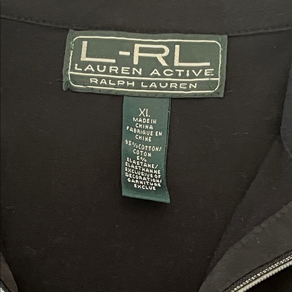 Women’s Ralph Lauren Black and Gray Quarter-Zip Pullover - XL - Picture 4 of 4